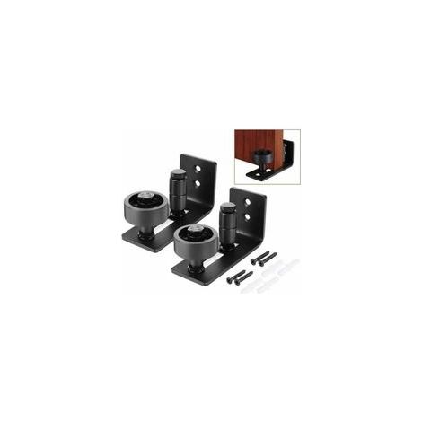 2 Pièces Multifonctionnel Guide de Plancher Bas de Porte de Grange Rouleau Réglable Guide au Sol pour Portes Coulissantes (1/5)