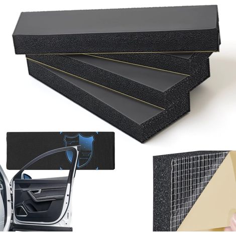 Lot de 4 protections murales autocollantes pour portière de voiture - 3 cm - Protection de bord de porte pour voiture, mur de garage et place de parking (1/5)