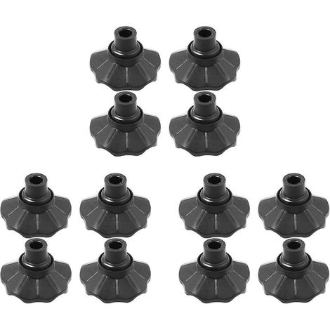 Lot de 12 protège-pieds de tabouret de camping antidérapants, accessoires réglables pour chaises de pêche, 13 mm (1/5)