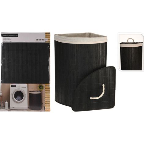 Portabiancheria angolare 'javier' - Specifiche: colore nero (1/2)