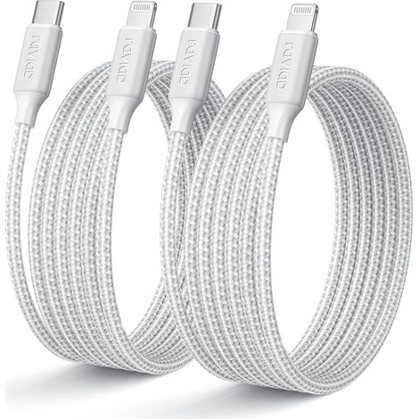 Câble USB C vers Lightning [1M/Lot de 2] Certifié MFi Câble USB C (1/5)