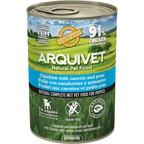 ARQUIVET Nassfutter für Welpen mit Huhn Junior 400 g