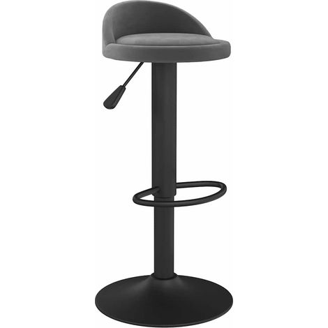 Maison Exclusive - Barhocker Dunkelgrau Samt (1/5)