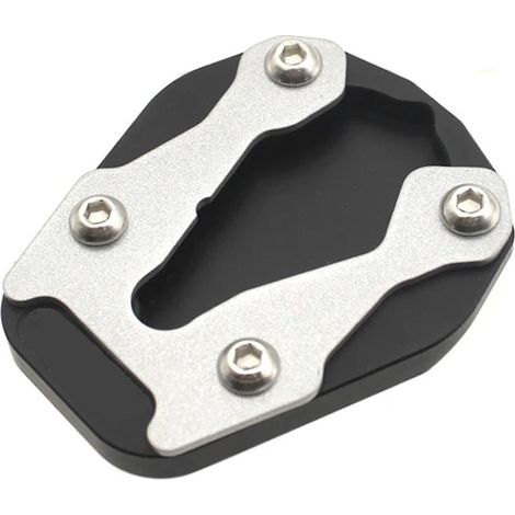 Accessoire moto : béquille latérale, extension et plaque de support pour 450MT MT450 2024-2025 (argent) (1/5)