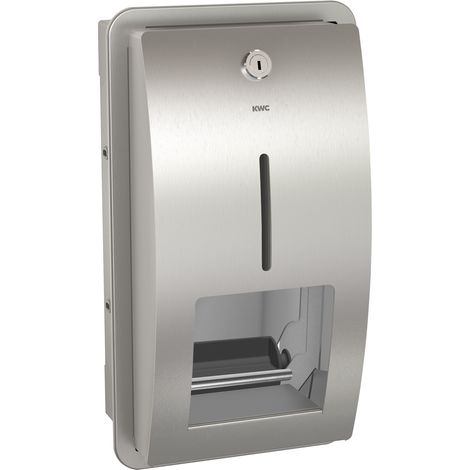 KWC AR WC-Doppelrollenhalter, STRATOS, Edst., UP, 183x331x142 mm, Spindelsystem