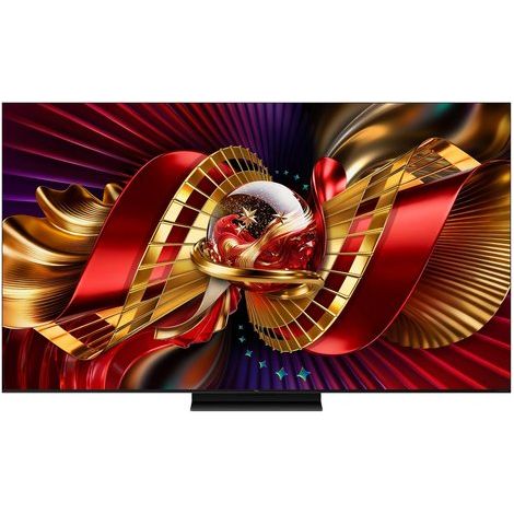 TCL C8L TV 55C8L SQD Mini LED da 55", 4K HDR, 3000 nit, 1.008 zone di dimming, Google TV, 144Hz, Dolby Vision & Atmos, Audio Bang & Olufsen