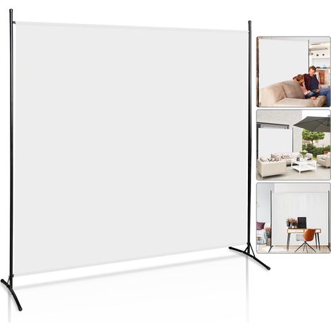 SWANEW Paravent Paravents Balcony Room Divisore Diverse selezione Schermo di privacy murale di parete da parete esterna 1 beige in parte beige (1/5)