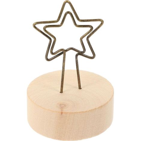 10pièces Supports Photos Multifonctionnels Avec Clips Remplaçables Étoile Accessoires Décoratifs Pour Maison Et Événements Festifs (1/4)