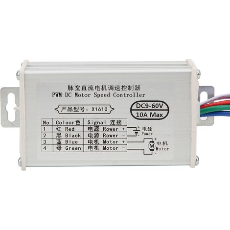 Régulateur de vitesse PWM réglable pour moteur à balais DC 9-60V, 10A/20A/30A - Contrôleur de moteur à courant continu (1/5)