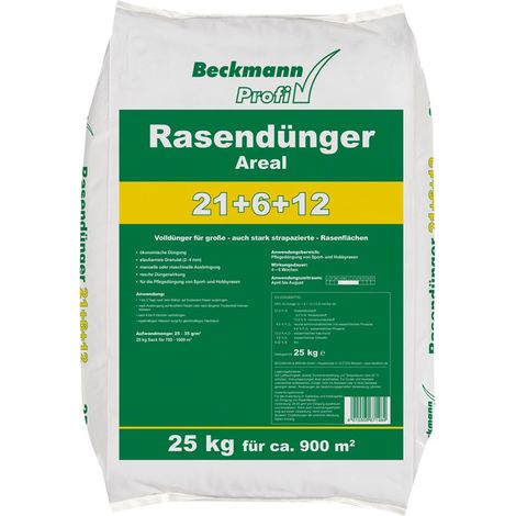 BECKMANN PROFI Rasendünger Areal 25 kg Stickstoffdünger Turbodünger Startdünger (1/3)