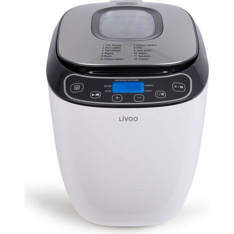 Brotbackautomat 0,9 kg 550 w weiß - Livoo - DOP218