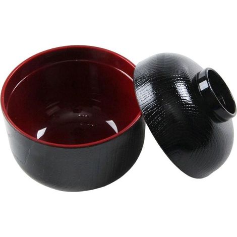 Bol à nouilles de grande capacité, de qualité alimentaire, résistant à la chaleur, style japonais, avec couvercle, accessoires de cuisine (1/5)