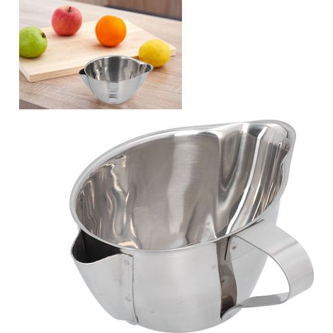 bac à graisse en acier inoxydable, accessoire pratique du quotidien, distributeur d'huile, ustensiles de cuisine, cuillère séparatrice d'huile et de soupe (1/5)