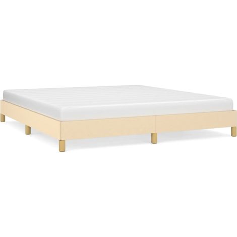 Maison Exclusive - Giroletto senza Materasso Crema 180x200 cm in Tessuto (1/5)