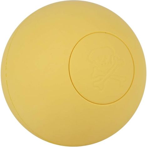 MINKUROW Sicheres elastisches Gummi-Haustier-Hundeball-Spielzeug für Backenzahn-Training Interaktives Spielen (Gelb) (1/5)
