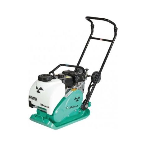Imer – Plaque vibrante essence 4 temps HONDA GX 120 10,1KN – Système antivibrations VAS – Réservoir d'eau amovible – Pour compactage sols sablonneux (1/2)