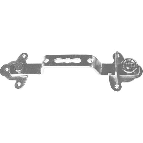 Afbat – Entrebâilleur de volet zingué blanc – Sécurité renforcée pour volets battants – Ventilation contrôlée – Accessoire fenêtre durable