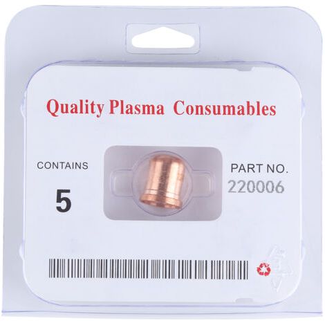 Lot de 5 buses de coupe en cuivre tellure pour torche de découpe plasma MAX1250, accessoires d'outillage 220006