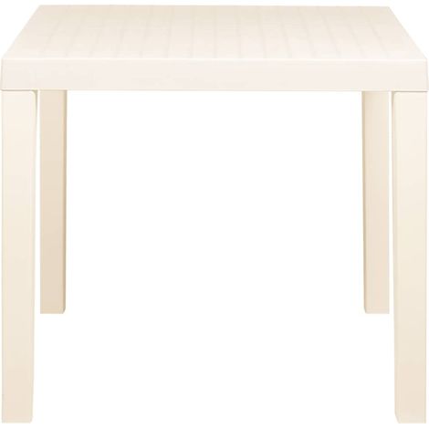 Maison Exclusive - Gartentisch Weiß 79x65x72 cm Kunststoff