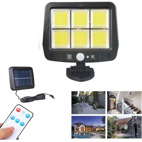 PROJECTEUR EXTÉRIEUR 6 LED COB 12 W AVEC PANNEAU SOLAIRE ET DÉTECTEUR DE MOUVEMENT TWILIGHT 562 (1/2)