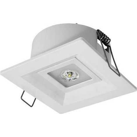 Apparecchio di illuminazione di emergenza Lovato P ECO LED 3W 315lm ottica aperta 1h monouso bianco lvpo/3W/E/1/SE/X/WH