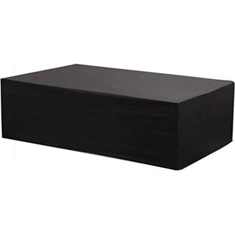 Toruiwa. Housse de canapé angle pour Meubles de Jardin en Forme V/L Couverture de Meuble Extérieur Imperméable Bâche de Protection Salon Anti UV Vent Pluie Poussière (215x215x87cm, Noir) (1/5)