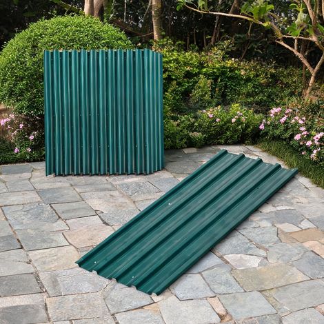 Abri de jardin verde en aço Galvanizado (1/5)
