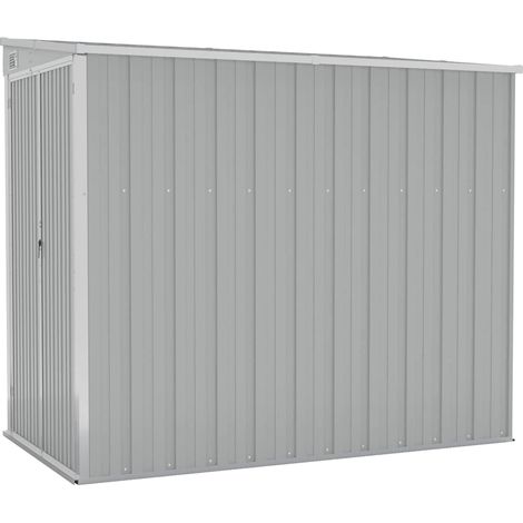 Maison Exclusive - Capanno Giardino a Parete Grigio 118x194x178 cm Acciaio Zincato