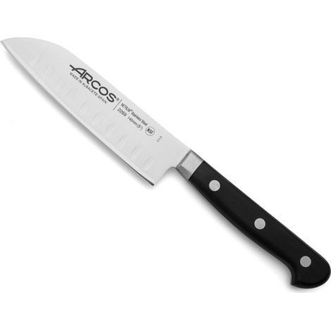 Arcos Coltello Santoku Nero Lama 140 mm Acciaio Inossidabile (1/5)