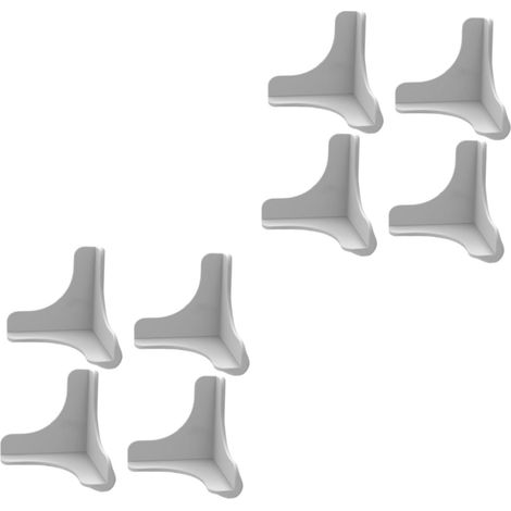 8 protège-coins décoratifs, silicone, adhésif, pour meubles (1/5)