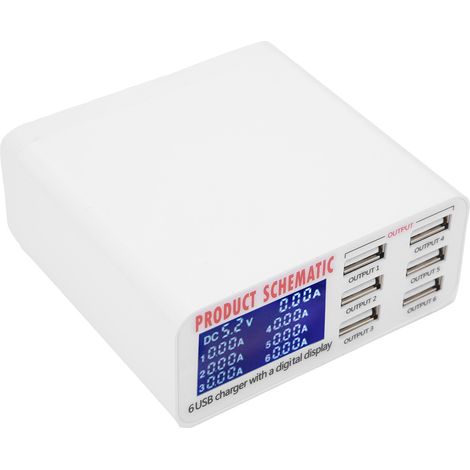 USB-Ladegerät mit intelligenter Ladefunktion, Netzteiladapter, 40 W, EU-Stecker, 100–240 V, 50–60 Hz (1/5)