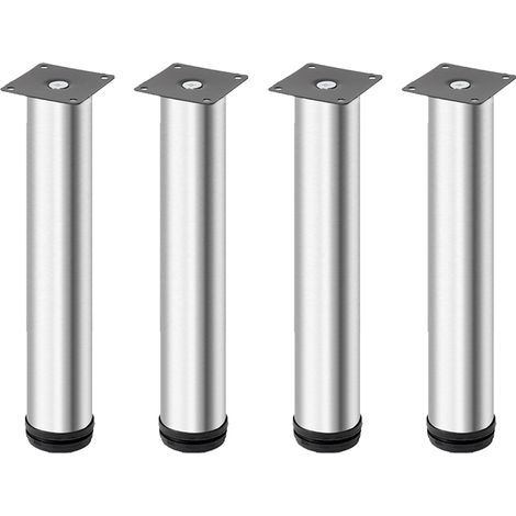 Pieds De Meuble - Acier Inoxydable 304 - Réglables 250 À 265 Mm - Pour Table Canapé Armoire Étagère - Lot De 4 (1/5)