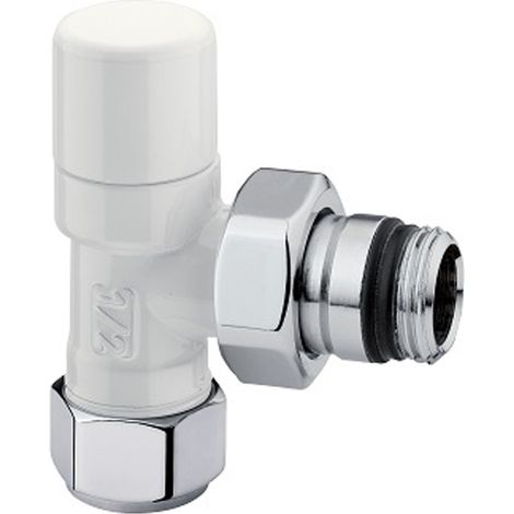 Detentore d'arredo a squadra bianco da 1/2" ARTECLIMA