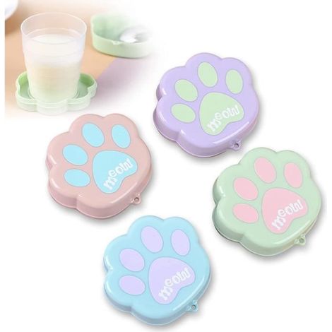 Tasse pliante - Non spécifié - 4 pcs - Matériau PP - Couleurs variées - Design créatif (1/4)