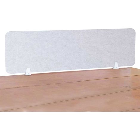 Pannello Fonoassorbente da Banco 140x45 cm Coppia di Morsetti Regolabili da Banco Finitura Grigio (1/5)