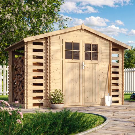 Wooden Garden Shed 5.47 m2 (3 m3 capacity) - TIMBELA M391F (1/5)
