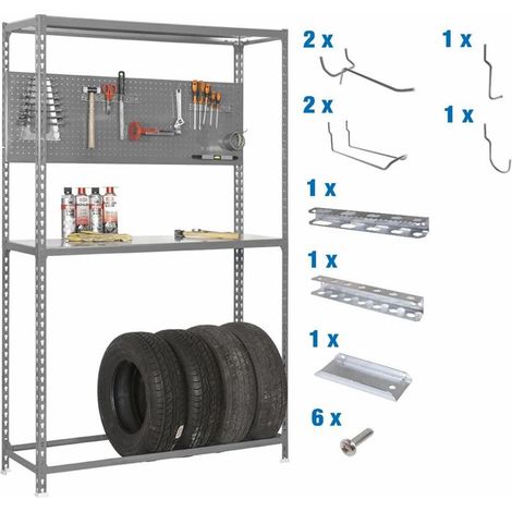 Estantería SIMONRACING Pack megaplus 3/400 gris + 9 accesorios