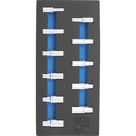 Insert de Servante d Atelier 1/3 - Douilles Six Pans Longues 8-19 mm - 11 pcs - Précision et Polyvalence - D-Work (1/4)