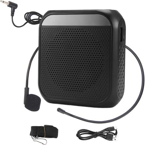 Voix Amplificateur Microphone Casque Rechargeable Voix Amplificateur pour Teachers Training Tour Guide Classroom-b (1/5)