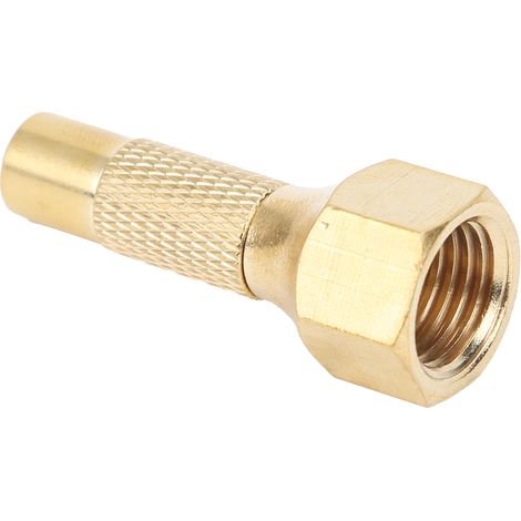 Mandrin de gonflage portable en laiton à visser, filetage interne NPT 1/4", pour voiture, vélo et moto. (1/5)