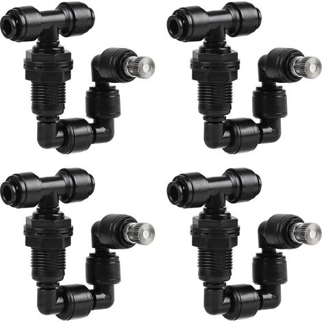 CYRILL - Ugello per terrario per rettili a testa singola da 4 pezzi, irrigatore per nebulizzazione per rettili regolabile a 360°, nebulizzatore per terrari per umidificazione di piante di rettili (1/5)