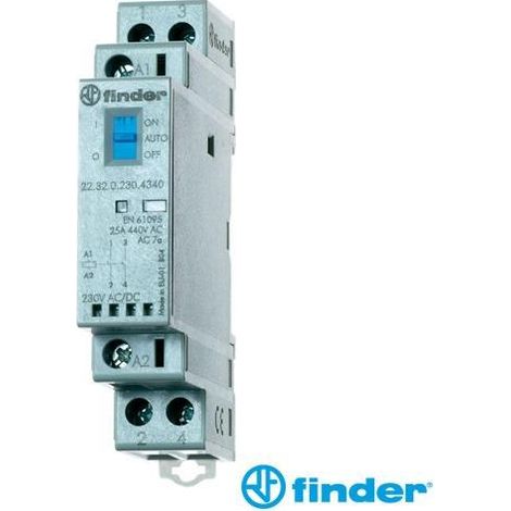 Contactor 25Amp/230Vac/dc 2 Ctos. Abiertos