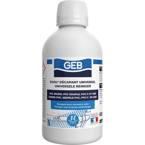 Pool Décapant Universel PVC piscine - Nettoyage PVC avant collage 250mL - Lot de 2