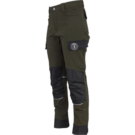 Pantaloni da lavoro elasticizzati verdi 778 Urgente 46 (1/3)