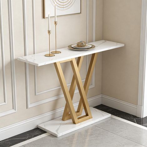 Console étroite design, table d'appoint élégante, meuble d'entrée fin, table de couloir moderne (1/5)