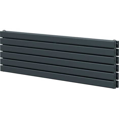 Hudson Anthracite 452mm x 1600mm Horizontal Double Panel Radiator (1/5)