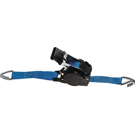 Autom.Sangle d'arrimage DIN EN 12195-2 L.3m L.50mm avec crochet pointu TW (1/3)