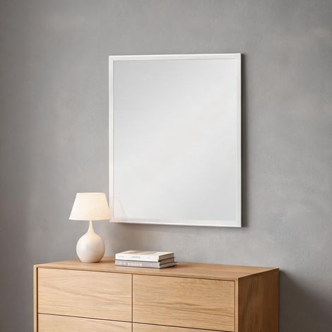 Décoration murale Miroir mural rectangulaire blanc 60 x 80 cm (1/5)