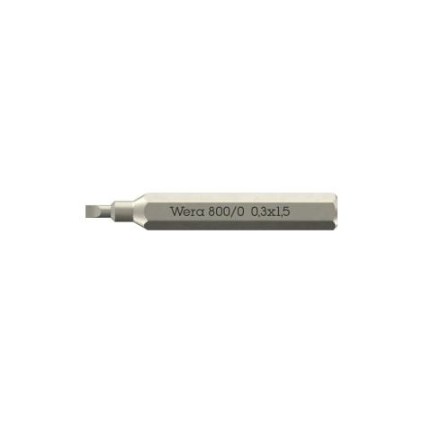 Wera  800/1  Micro Puntas  para tornillos  ranurados -  05058104001