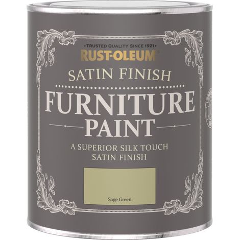 Rust-Oleum Satin Furniture Paint - Sage Green - 750ML